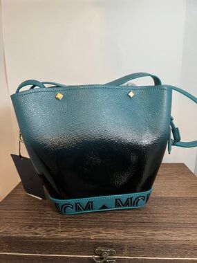 NWT MCM Milano Mini Leather Bucket Bag